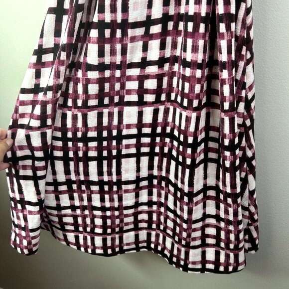 Elle purple plaid sleeveless‎ dress size small - Picture 4 of 9